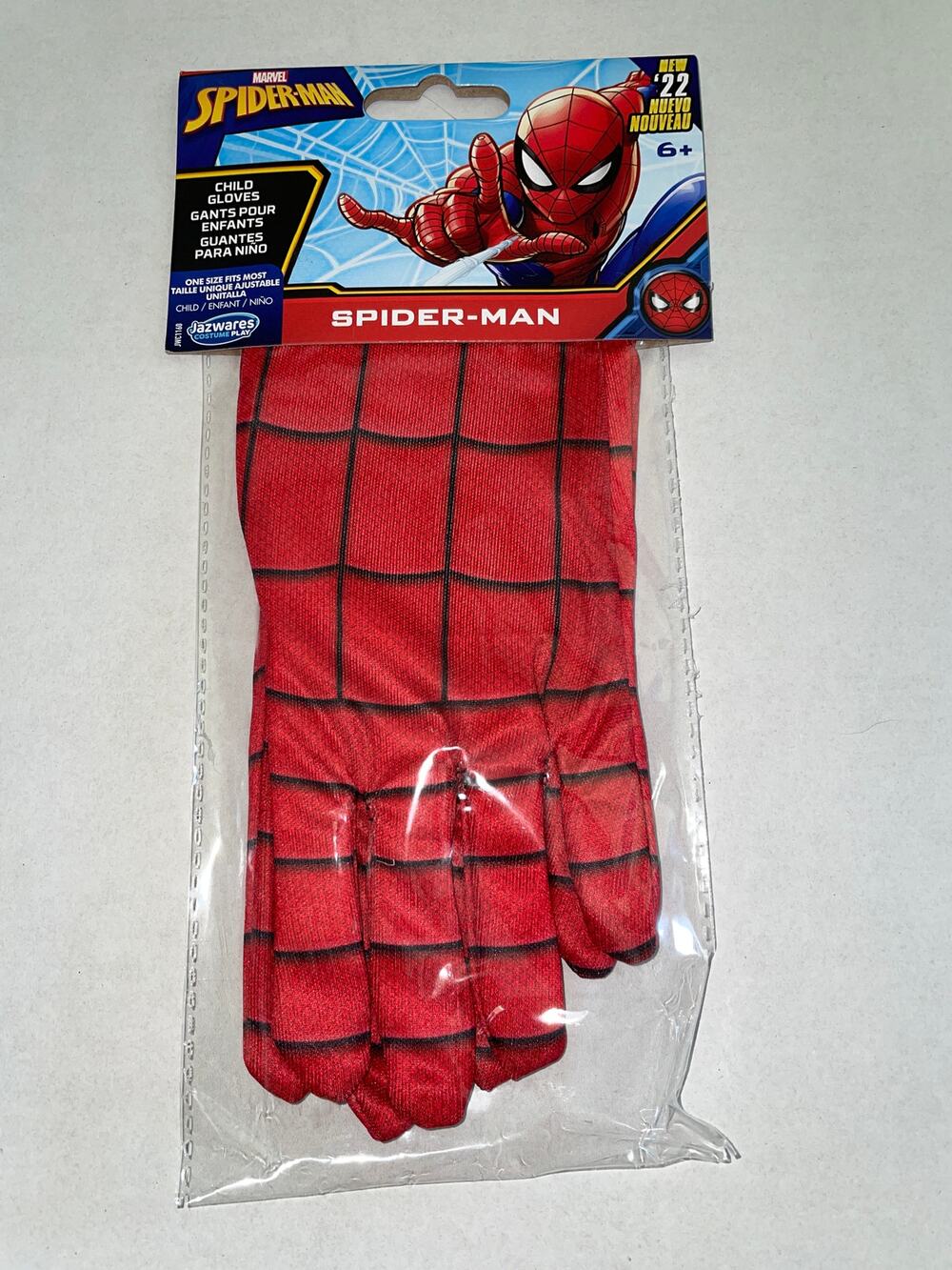 Marvel spider-man spiderman gloves halloween costume accessory NEW